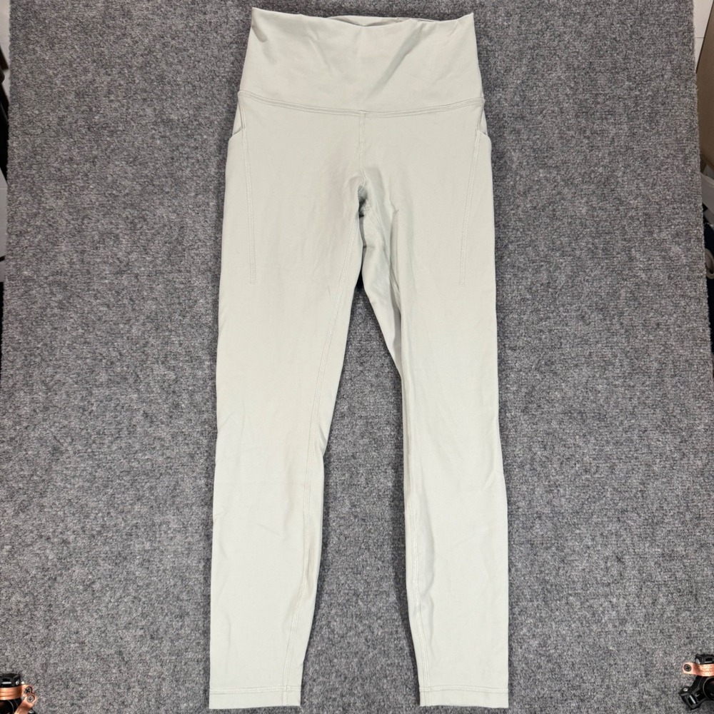 Lululemon Fast and Free High-Rise Tight 25 Nulux Pockets Sage Green Womens 4
